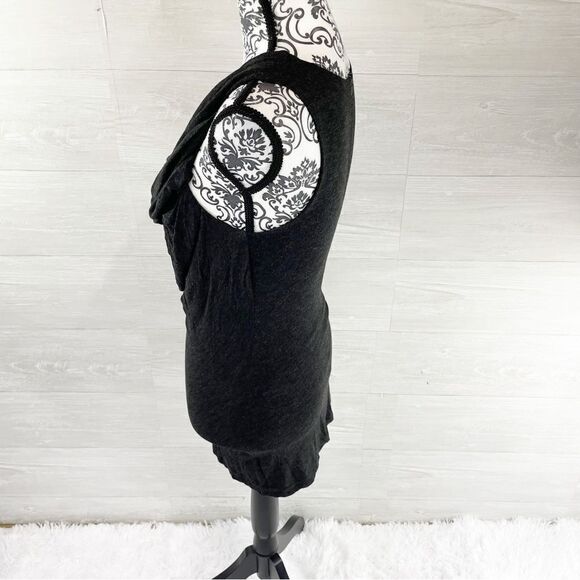 McQ Alexander McQueen Ruched Cowlneck Sleeveless Tunic Top - Picture 5 of 8